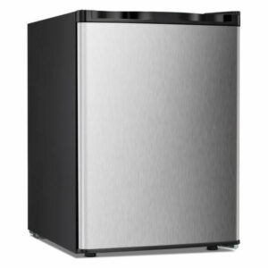 Upright Freezer 2.1 Cubic Feet Vertical Table Top, Silver