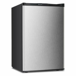 Upright Freezer 3.2 Cubic Feet Vertical Table Top, Silver