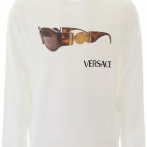 VERSACE MEDUSA BIGGIE PRINT SWEATSHIRT M White Cotton