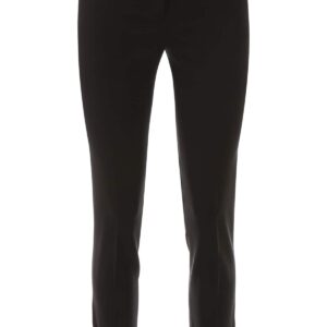 VERSACE SAFETY PIN TROUSERS 38 Black Wool