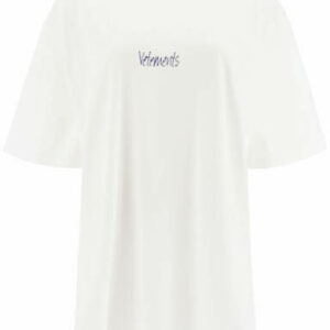 VETEMENTS POEM T-SHIRT M White Cotton