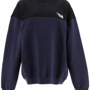 VETEMENTS SWEATSHIRT WITH LOGO EMBROIDERY M Blue, Black Cotton