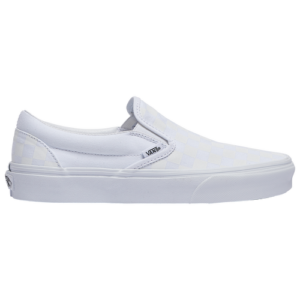 Vans Mens Vans Checkerboard Classic Slip On - Mens Shoes True White/True White Size 10.5