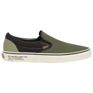 Vans Mens Vans Classic Slip On - Mens Shoes Green/Black/White Size 08.0
