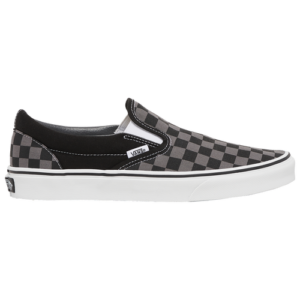 Vans Mens Vans Classic Slip On - Mens Skate Shoes Black/Gray Size 08.0
