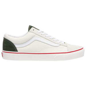 Vans Mens Vans Style 36 - Mens Shoes Marshmallow/Kombu Green/Red Size 10.5