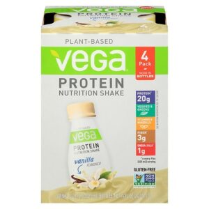 Vega Protein Shakes Vanilla - 11.0 oz x 4 pack