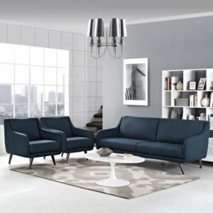 Verve Living Room Set Set of 3 in Azure