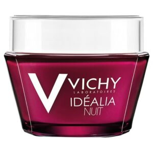 Vichy Idealia Night Recovery Cream with Caffeine and Hyaluronic Acid - 1.7 oz