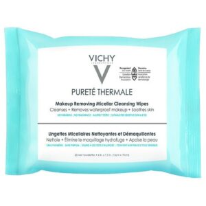 Vichy Purete Thermal 3-in-1 Makeup Remover Wipes with Micellar Cleanser Water - 25.0 ea