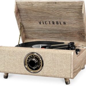 Victrola's 4-in-1 Highland Bluetooth Record Player With Fm Radio