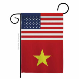 Vietnam US Friendship of the World Nationality Garden Flag