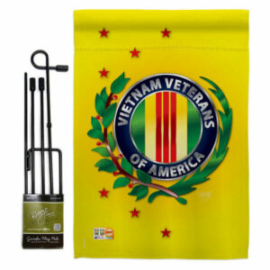 Vietnam Veteran Americana Military Garden Flag Set