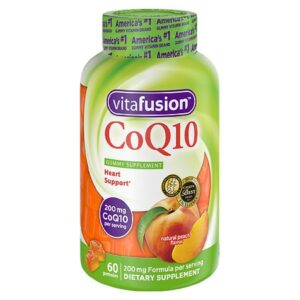 Vitafusion CoQ10 (Coenzyme Q10) Gummy Vitamins Pleasant Peach - 60.0 ea