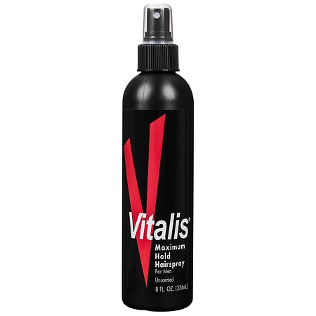 Vitalis Maximum Hold Hairspray for Men Unscented Unscented - 8.0 fl oz