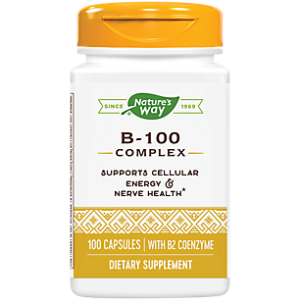 Vitamin B-100 Complex - Energy & Nerve Support (100 Capsules)