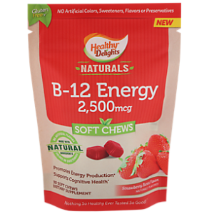 Vitamin B-12 Energy Soft Chews - 2,500 MCG - Strawberry Burst (30 Soft Chews)