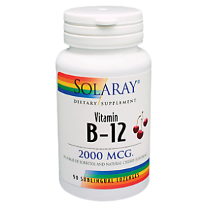 Vitamin B-12 - Promote Healthy Nerve Function - 2,000 MCG - Cherry (90 Lozenges)