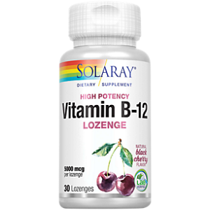 Vitamin B-12 - Promote Healthy Nerve Function - Cherry (30 Lozenges)