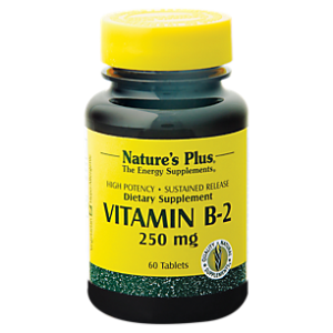 Vitamin B-2 - High Potency - Sustained Release - 250 MG (60 Tablets)