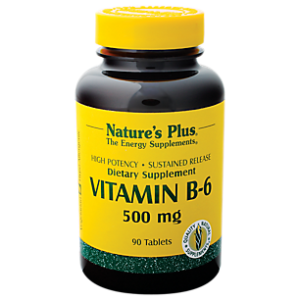 Vitamin B-6 - High Potency - Sustained Release - 500 MG (90 Tablets)