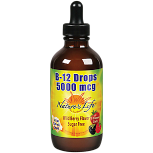 Vitamin B12 Drops - Sugar Free Wildberry Flavor - 5,000 MCG (4 Fluid Ounces)