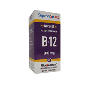 Vitamin B12 Methylcobalamin - 5,000 MCG (60 Dissolving Tablets)