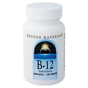 Vitamin B12 Sublingual - 2,000 MCG (100 Tablets)