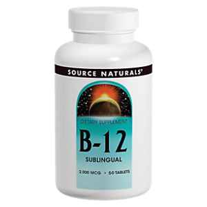 Vitamin B12 Sublingual - 2,000 MCG (50 Tablets)