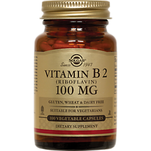 Vitamin B2 - Riboflavin - 100 MG (100 Vegetarian Capsules)