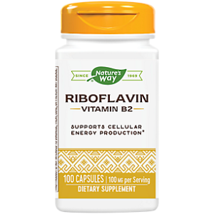 Vitamin B2 (Riboflavin) - Supports Cellular Energy Production - 100 MG (100 Capsules)