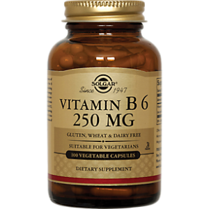 Vitamin B6 - 250 MG (100 Vegetarian Capsules)