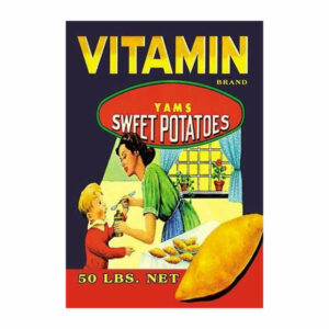 Vitamin Brand Yams- Canvas Poster 20" x 30"