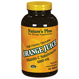 Vitamin C - 1,000 MG - Orange Juice (60 Chewable Tablets)