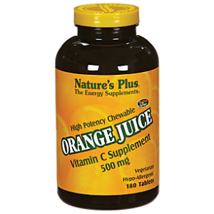 Vitamin C - 500 MG - Orange Juice (180 Chewable Tablets)