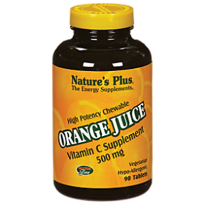 Vitamin C - 500 MG - Orange Juice (90 Chewable Tablets)