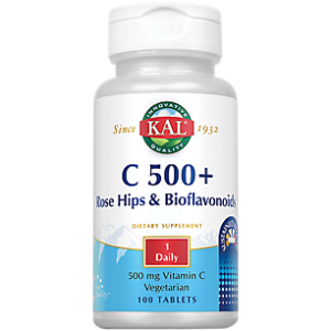 Vitamin C 500 Plus Rose Hips & Bioflavonoids - Sustained Release - 500 MG (100 Tablets)