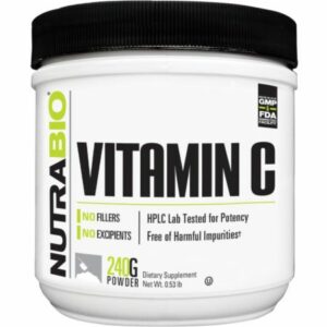 Vitamin C Powder Unflavored 240 Grams - Immune System Support NutraBio