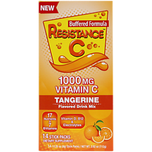 Vitamin C Stick Pack Resistance Drink Mix - Tangerine (14 Single Serving Packets)