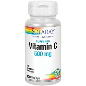 Vitamin C with Rose Hips & Acerola - Buffered - 500 MG (100 Capsules)