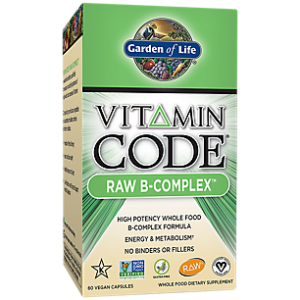 Vitamin Code Raw Vitamin B-Complex - High Potency Whole Food Formula (60 Vegan Capsules)