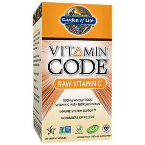 Vitamin Code Raw Vitamin C - 500 MG Whole Food Vitamin C with Bioflavonoids (120 Vegan Capsules)