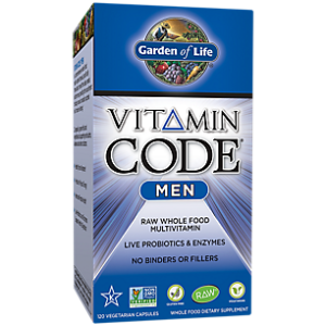 Vitamin Code Raw Whole Food Multivitamin for Men (120 Vegetarian Capsules)