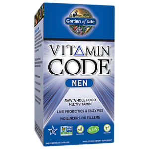 Vitamin Code Raw Whole Food Multivitamin for Men (240 Vegetarian Capsules)