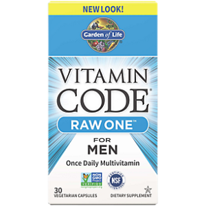 Vitamin Code Raw Whole Food Multivitamin for Men - Once Daily (30 Vegetarian Capsules)