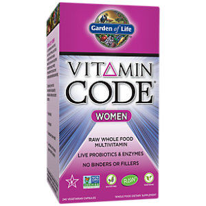 Vitamin Code Raw Whole Food Multivitamin for Women (240 Vegetarian Capsules)