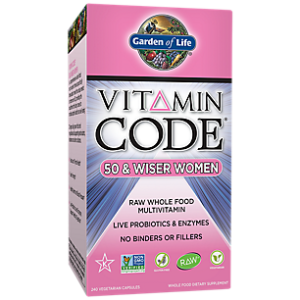 Vitamin Code Raw Whole Food Multivitamin for Women 50 & Wiser (240 Vegetarian Capsules)