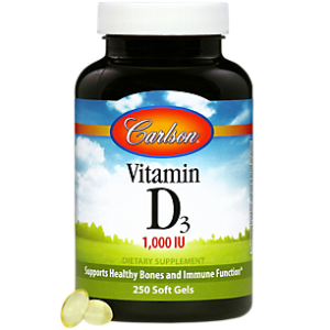 Vitamin D - 1,000 IU (250 Softgels)