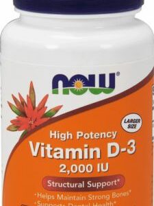 Vitamin D-3 2000 IU/240 Softgels - Bone Support NOW