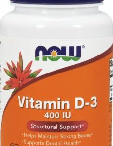 Vitamin D-3 400 IU/180 Softgels - Bone Support NOW